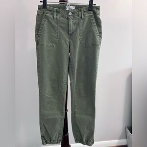 Paige Mayslie Cropped Jogger size 26 Army Green